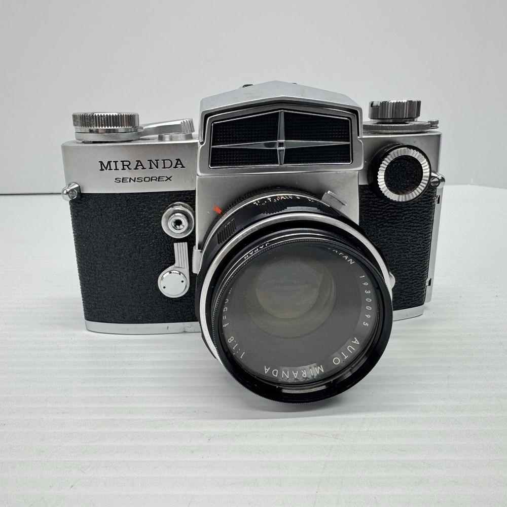 Miranda Sensorex SLR 35mm Camera W/ Black Leather Case Japan Vtg READ